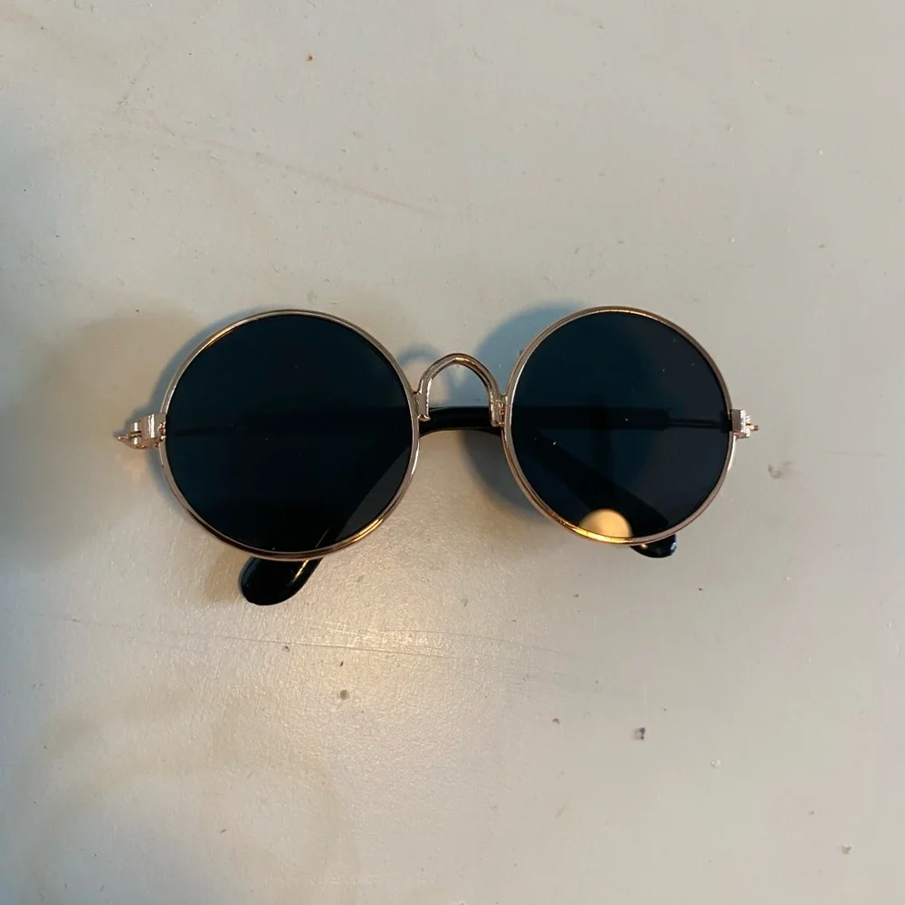 1 Pair Tinted Lens Pet Glasses - Black | Small Dogs | Cats